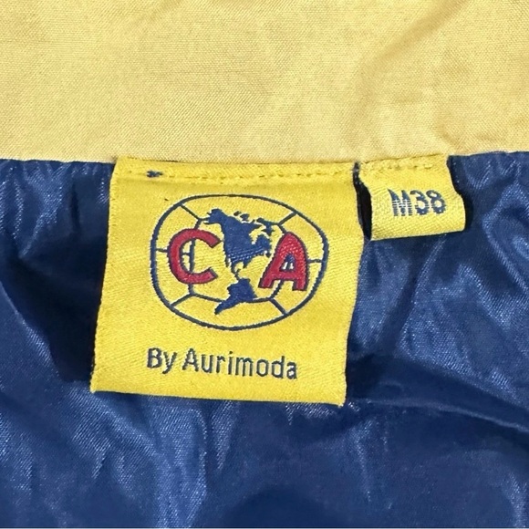 Club America Full Zip Logo Navy Blue Track Jacket Men M38 Medium Aurimoda Mexico - Picture 5 of 6
